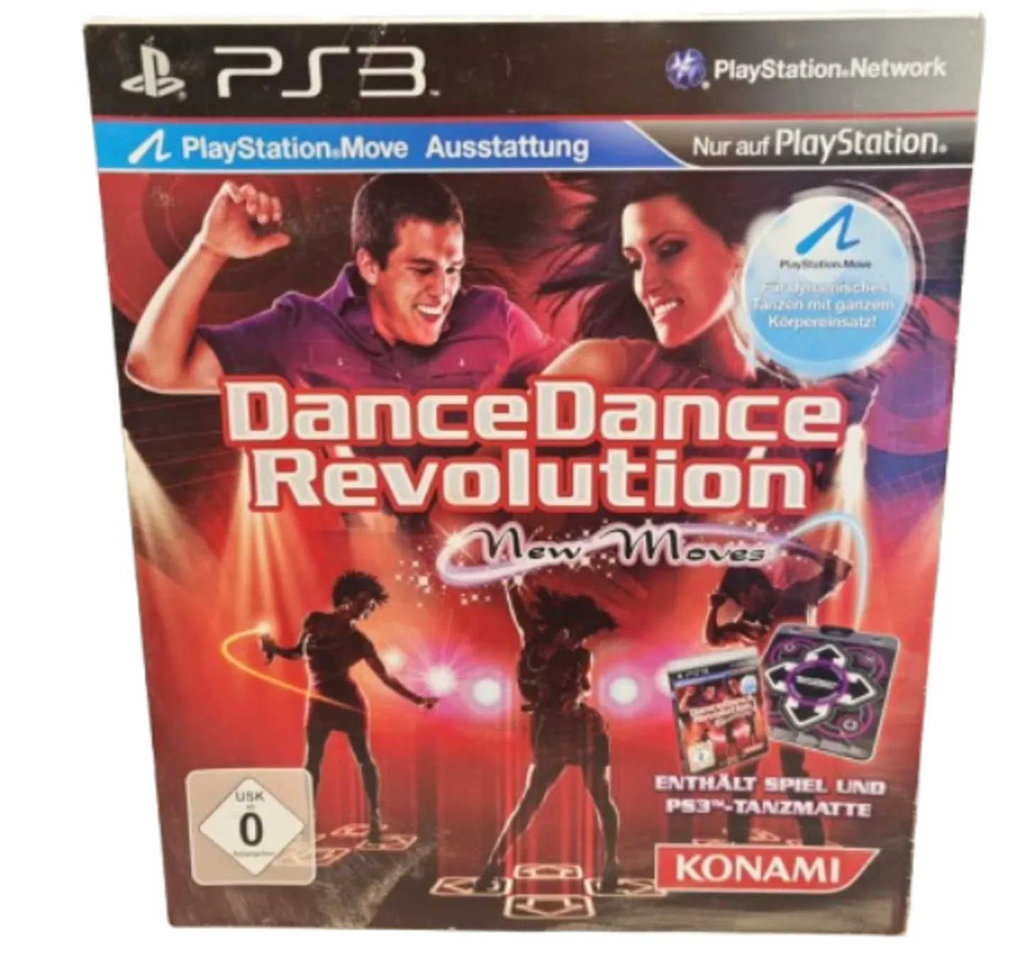 DANCE DANCE REVOLUTION NEW MOVES WITH WIRED DANCE MAT [PS3] - (USED)